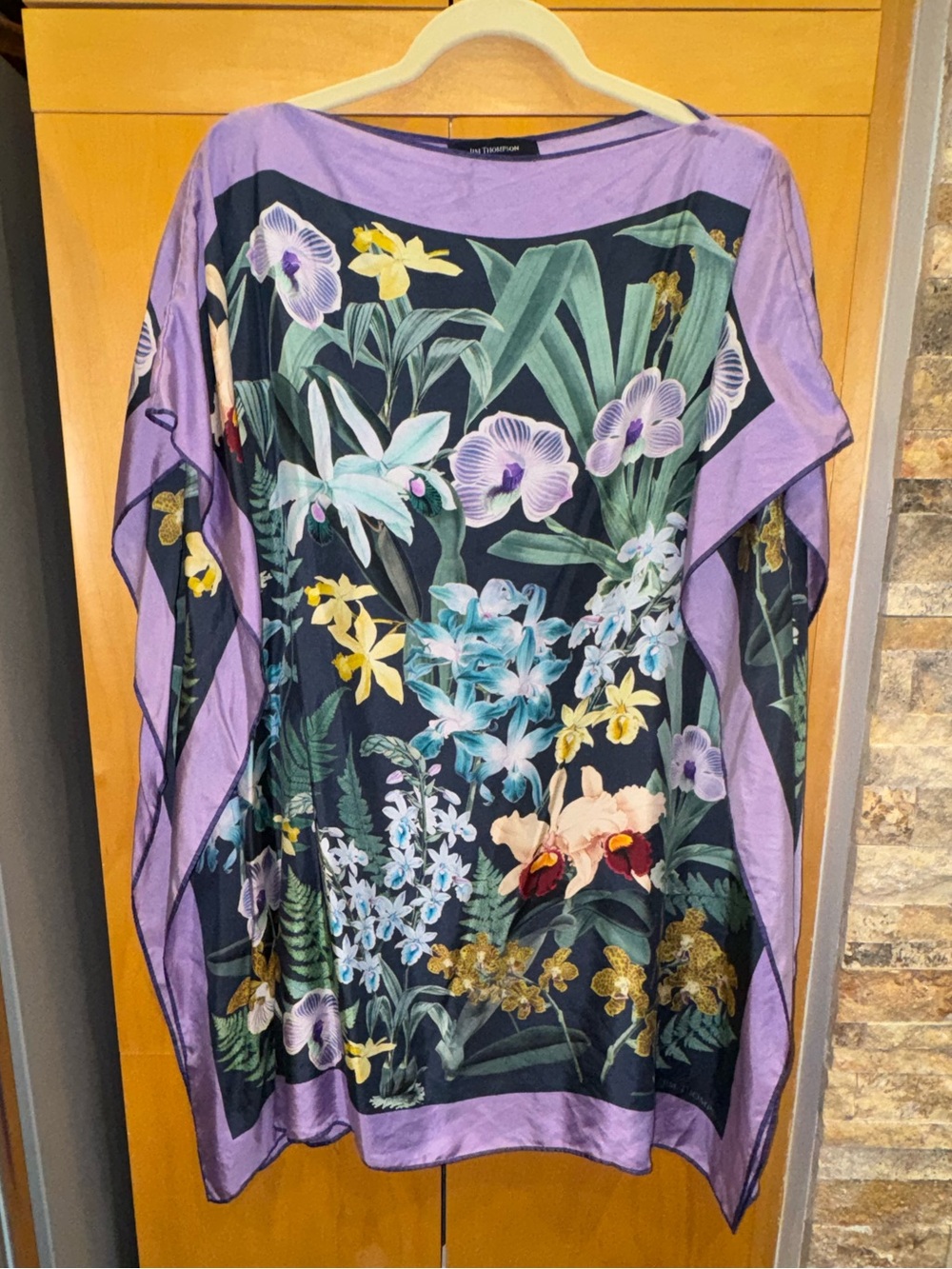 Jim Thompson short lilac caftan
